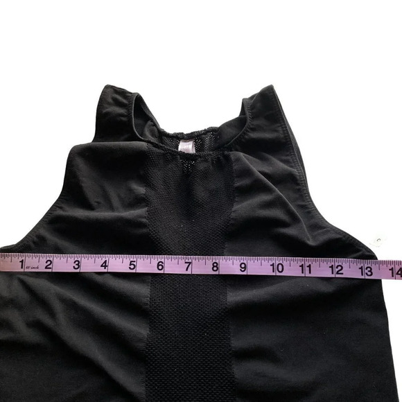 VICTORIA'S Secret Black Stretchy Body Shaper Tank with Mesh Insert, Size Medium - Picture 4 of 8